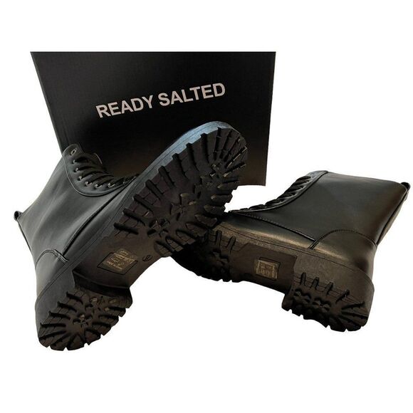 Women's Mid Calf Lace Up Combat Boots Size 9 NWOT - Picture 5 of 11